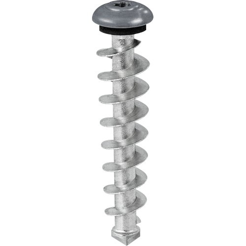 Bohrschraub-Dübelsystem TEREDO TX25  Größe: 60mm dunkelgrau