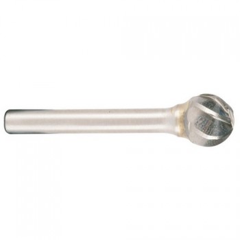 Hartmetallfräser Form D Kugel d1 12.7 mm, Schaftd. 6.0 mm
