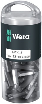 WERA 867/1 Z  1/4" Bit L25mm Torx40   DIY-Box à 100