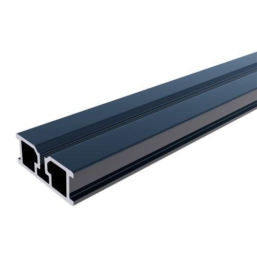 Eurotec TERRA Alu-Systemprofil H15 schwarz 39x15x1,65x4000mm