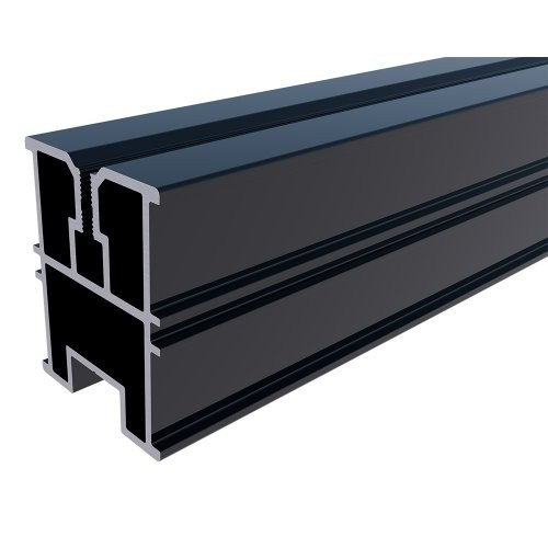 Eurotec TERRA Alu-Systemprofil H50 schwarz 39x50x1,80x4000mm