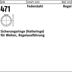 DIN 471 Sicherungsring  30 x 1,5 Federstahl