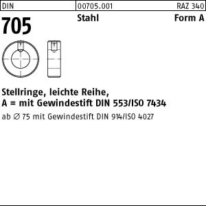 DIN 705 Stellring m. Gewindestift A 25