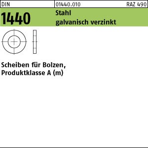 DIN 1440 Scheiben für Bolzen - mittlere Ausführung - galv. verzinkt