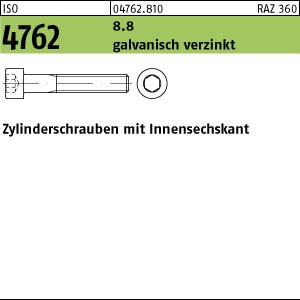 ISO 4762 Zylinderschraube 8.8 M 8 x 45 galv. verzinkt