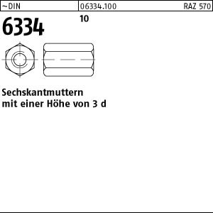 DIN 6334 10 M 16 SW 24