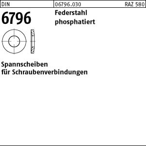 DIN 6796 Federscheibe 10 phosphatiert