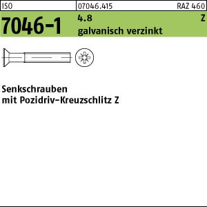 ISO 7046 -1 4.8 M 5 x 20 -Z galv. verzinkt