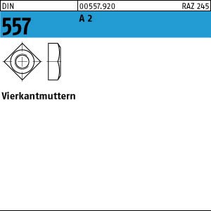 DIN 557 Vierkantmutter - Edelstahl A2