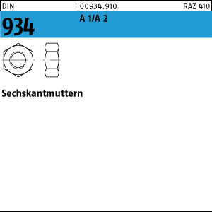 DIN 934 A2   Sechskantmutter  M 2,3