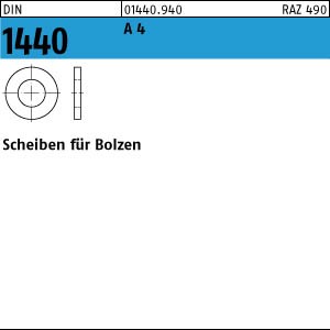 DIN 1440 Scheiben für Bolzen - mittlere Ausführung - Edelstahl A4