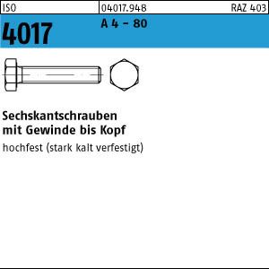 ISO 4017 A4 -80   Sechskantschraube  M 14 x 35