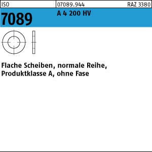 ISO 7089 A4  200 HV 10 (10,5 x 20 x 2 )
