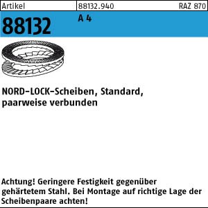 NORD-LOCK-Scheiben  Standard - Edelstahl A4