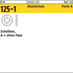 DIN 125 Unterlegscheibe Form A - Leichtmetall (Aluminium)-00125zqrnm_master