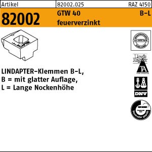 LINDAPTER GT B LM 12 feuerverzinkt, lang