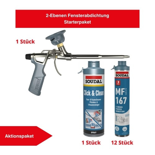 SOUDAL MF167 2-Ebenen Fensterabdichtung Starterpaket