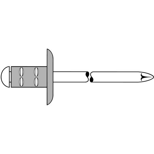 Gesipa PolyGrip Blindniete Alu/Nirosta Grosskopf