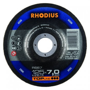 RHODIUS Schruppscheibe RS 67  7,0mm für Stahl