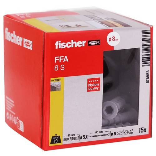 Fischer Porenbetondübel FFA 8 S - mit Schraube