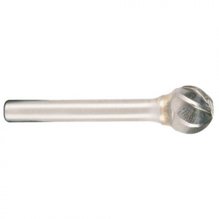 Hartmetallfräser Form D Kugel d1 9.6 mm, Schaftd. 6.0 mm