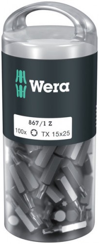 WERA 867/1 Z  1/4" Bit L25mm Torx15   DIY-Box à 100