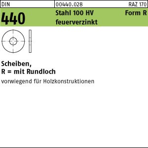 DIN 440 Holzbauscheibe - feuerverzinkt