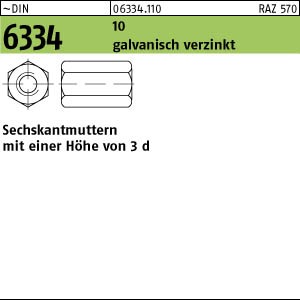 DIN 6334 10 M 24 SW 36 galv. verzinkt
