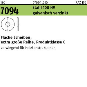 ISO 7094 U-Scheibe  12 galv. verzinkt