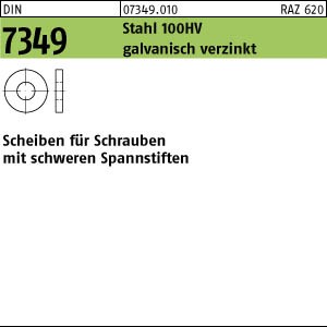 DIN 7349 U-Scheibe  100 HV 21 galv. verzinkt