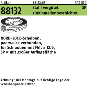 NORD-LOCK Scheiben  SP-mit großer Auflagefläche - Stahl zinklamellenbeschichtet