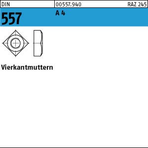 DIN 557 A4   Vierkantmutter  M 12 SW 19