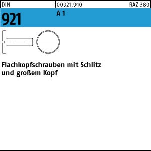 DIN 921 1.4305  Flachkopfschraube  M 8 x 16 rostfrei A 1