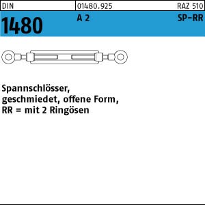 DIN 1480 A2  Spannschloss   RR M 12