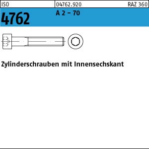 ISO 4762 A2  Zylinderschraube  M 4x5