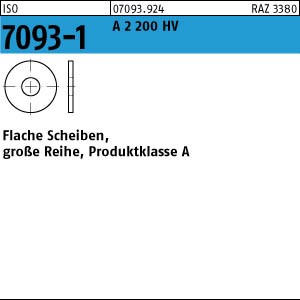 ISO 7093 Unterlegscheibe  -  Edelstahl A2