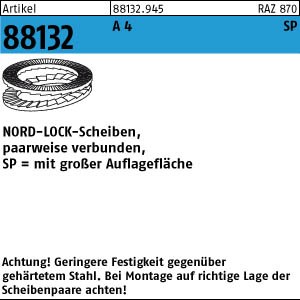 NORD-LOCK Scheiben  SP-mit großer Auflagefläche - Edelstahl A4