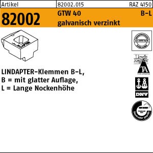 LINDAPTER GT B LM 12 galv. verzinkt, lang