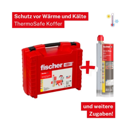 Fischer Thermosafe Koffer inkl. Mörtel, Auspresspistole uvm.