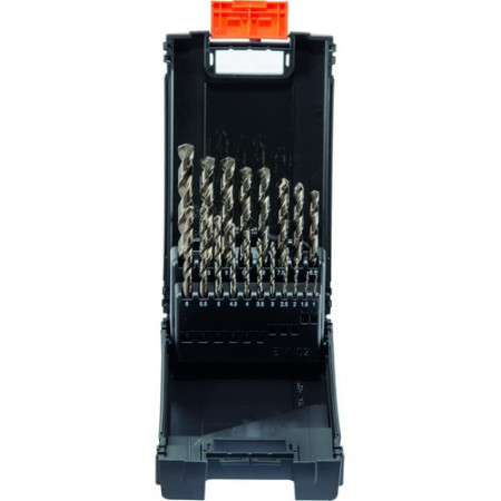 Kassette Kunststoff HSS-Co Speed 19tlg. 1 - 10 mm