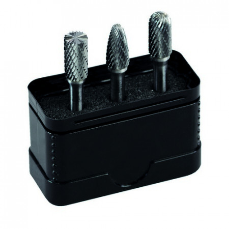 HM Frässtifte-Set Form B - C - F, Kunststoffbox, 3-tlg.