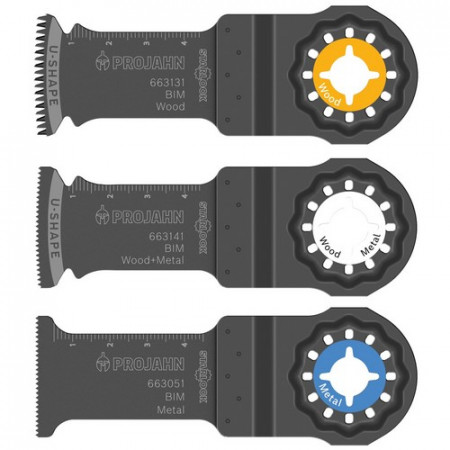 Tausägeblätter-Set für Holz und Metall, BIM 3-tlg.