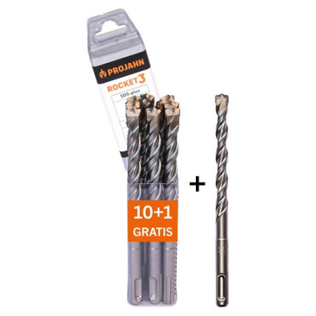 Hammerbohrer ROCKET 3 SDS-plus 10x160mm 11er Pack