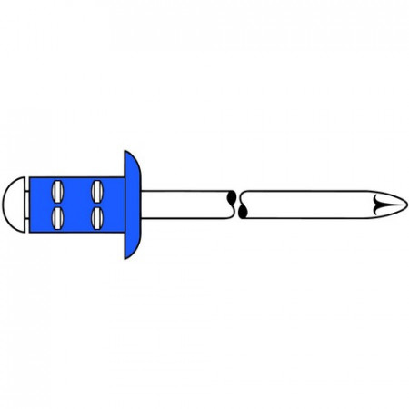 Gesipa PolyGrip Blindniete Stahl/Stahl Flachrundkopf