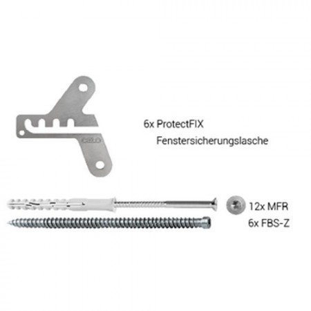 ProtectFIX Fenstersicherung, Set PFIX 117 FBS-Z212+MFR 10-80