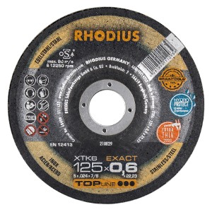 Rhodius Trennscheibe XTK6 EXACT - für Edelstahl / Die dünnste Scheibe der Welt!