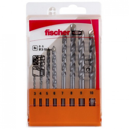 Fischer Steinbohrer D-S Set 3-10mm P (8)