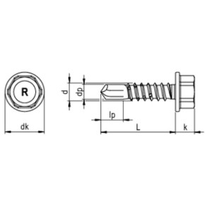 RS-K Bohrschraube 6-kt. 4,8 | Befestigung von Stahlprofilblech auf Stahl-UK