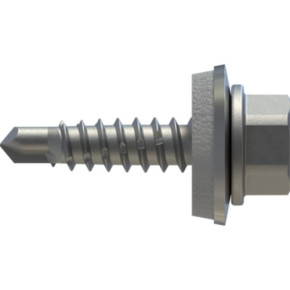 RP-r Bohrschraube 6-kt. 4,8 x 20 VG SW 8 A2/Bimetall | Befestigung von Stahlprofilblech auf Stahl-UK