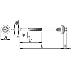RP-K12-P Sandwich-Bohrschraube | Befestigung von Sandwichprofil auf dickwandigen Stahl-UK